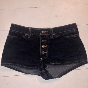 American apparel denim shorts